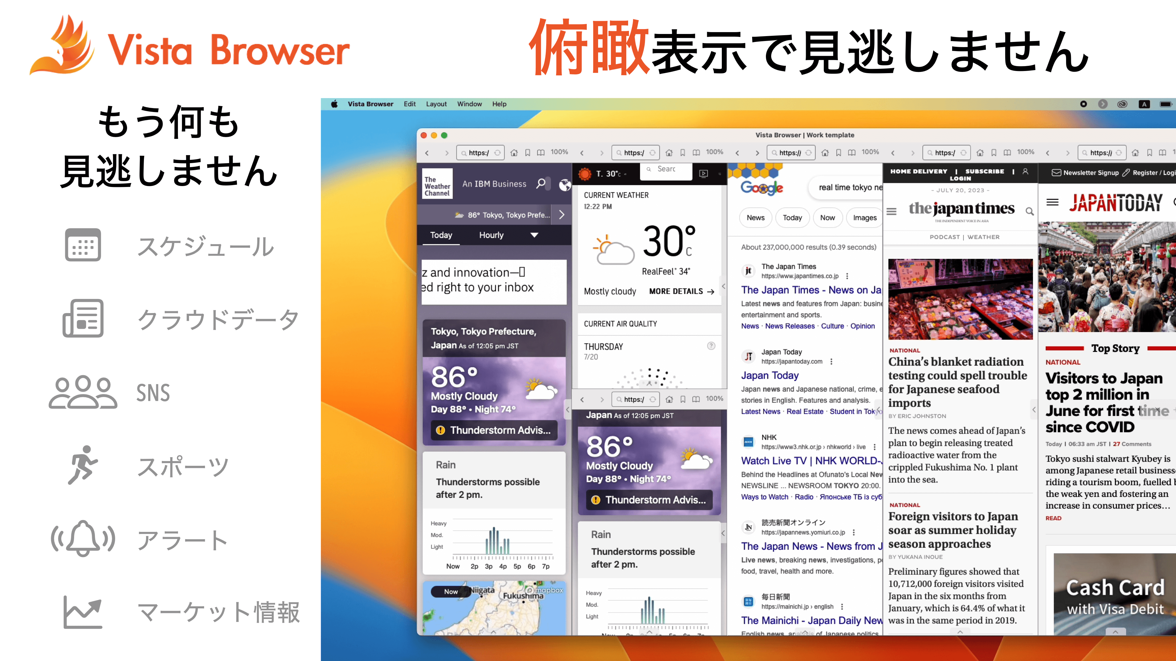 Vista Browser - マルチビューWebブラウザ